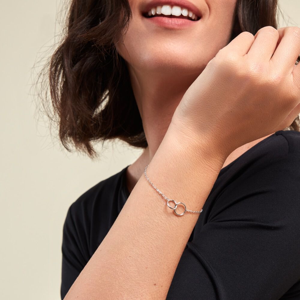 Bracelet Tabea Argent Blanc - Bracelets chaînes Femme | Marc Orian