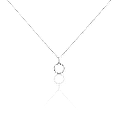 Collier Gr&acirc;ces Argent Blanc Oxyde De Zirconium - Colliers avec pierres Femme | Marc Orian