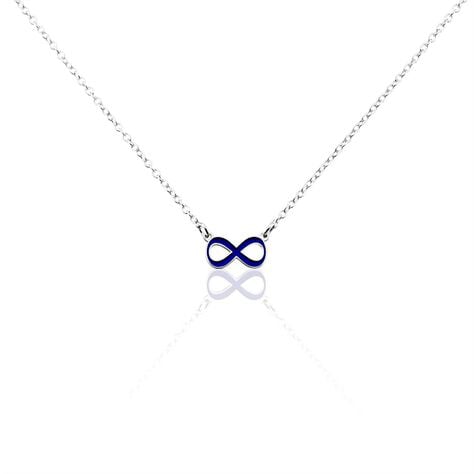 Bracelet Argent Lamier Email Bleu - Colliers Femme | Marc Orian
