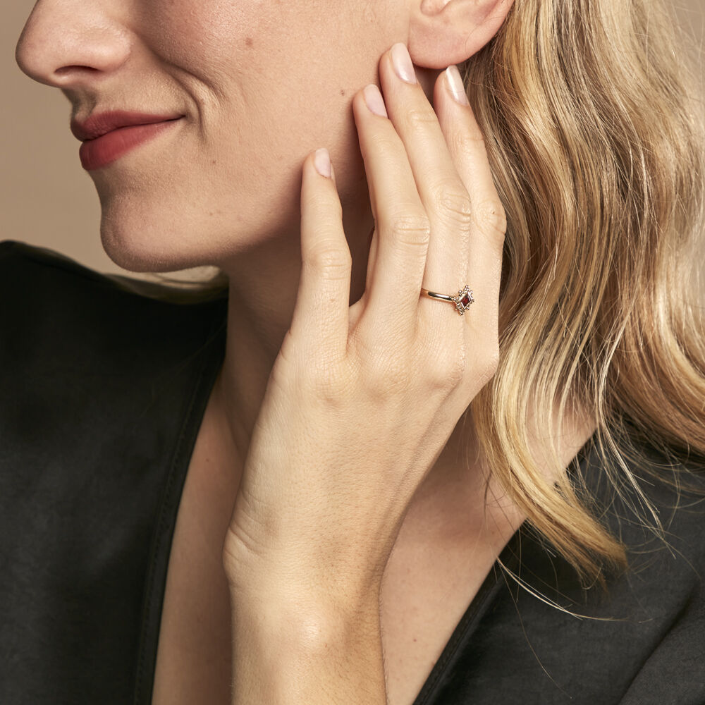 Bague Bobbie Plaqué Or Jaune Oxyde De Zirconium - Bagues avec pierre Femme | Marc Orian
