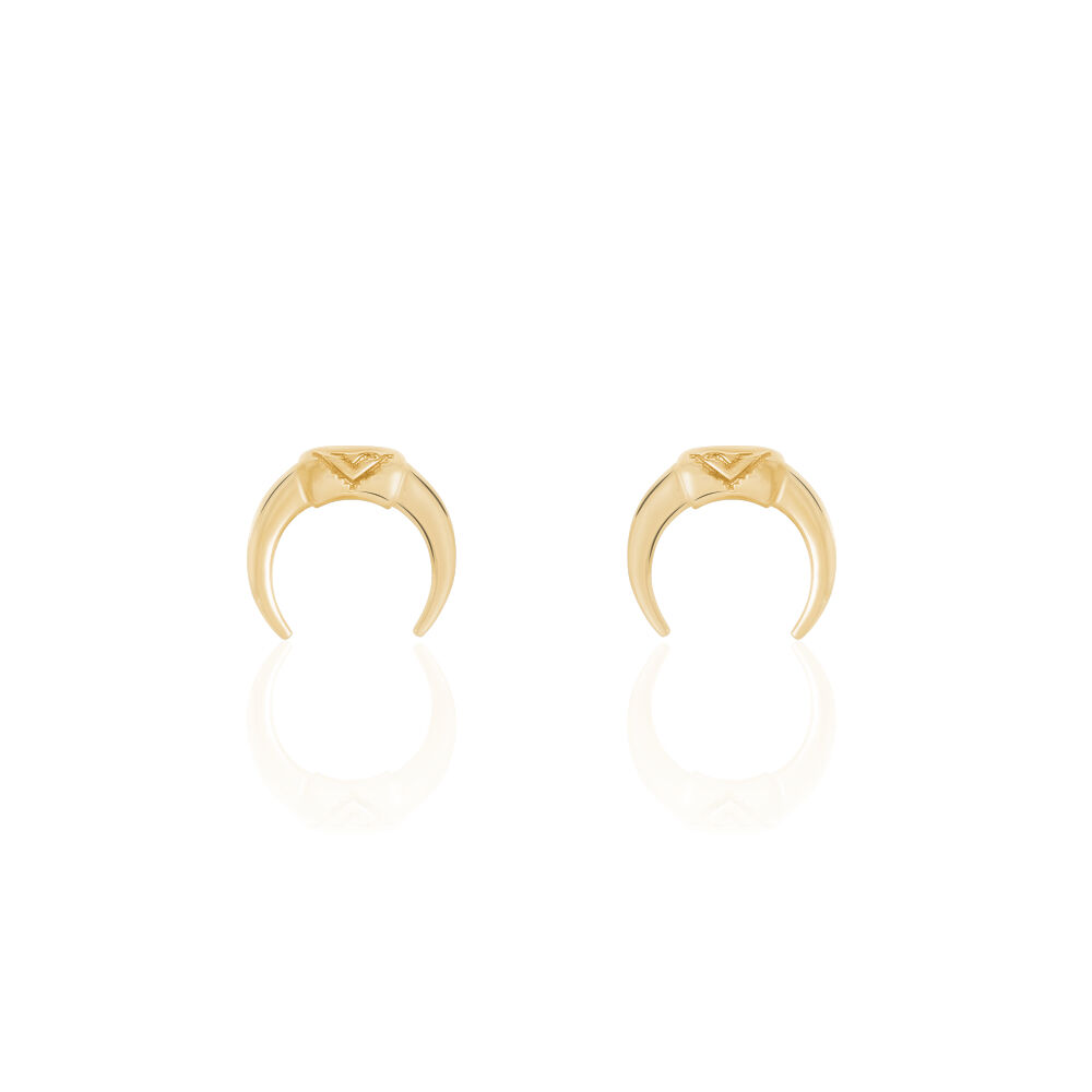 Boucles D'oreilles Puces Ginia Plaqué Or Jaune - Puces Femme | Marc Orian