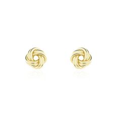 Boucles D'oreilles Puces Ilhame Nid Or Jaune - Clous d'oreilles Femme | Marc Orian