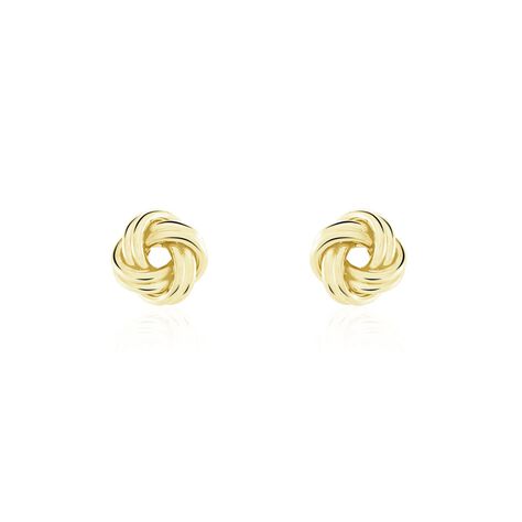 Boucles D'oreilles Puces Ilhame Nid Or Jaune - Clous d'oreilles Femme | Marc Orian