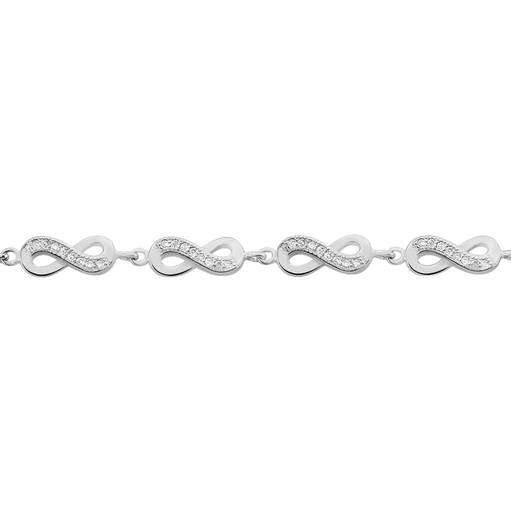 Bracelet Anka Argent Blanc Oxyde De Zirconium - Bracelets chaînes Femme | Marc Orian