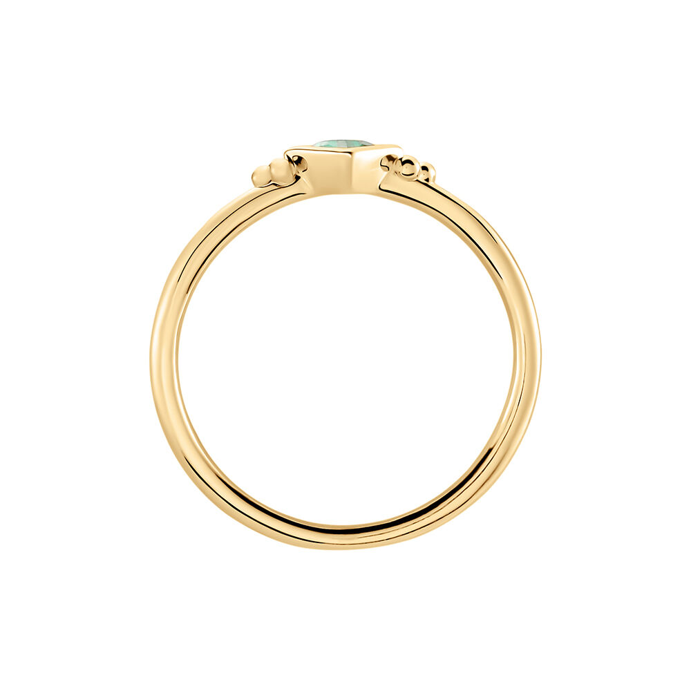 Bague Chepo Plaqué Or Jaune Spinelle Synthétique - Bagues de promesse Femme | Marc Orian
