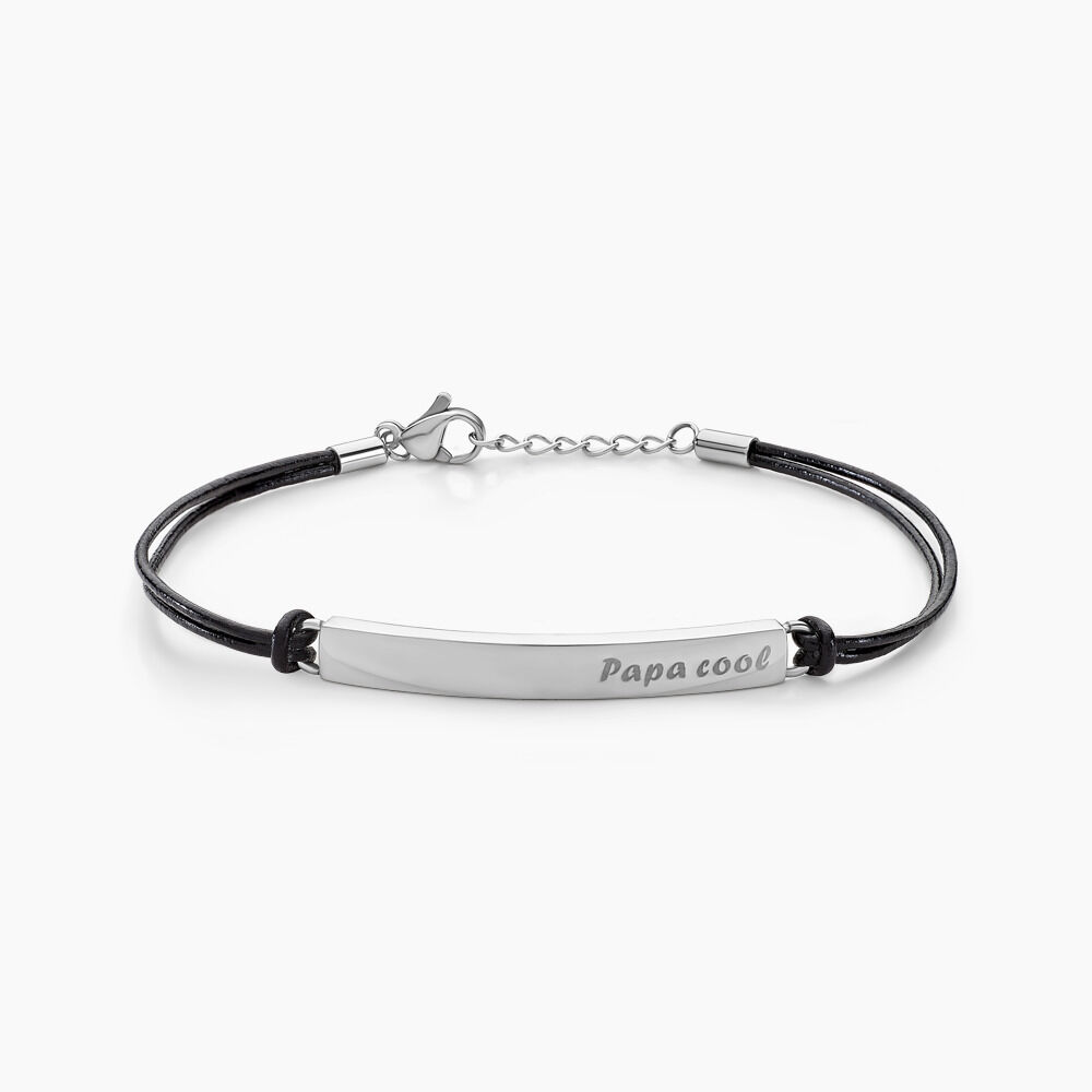 Bracelet Vicenzo Acier Blanc - Bracelets cuir Homme | Marc Orian