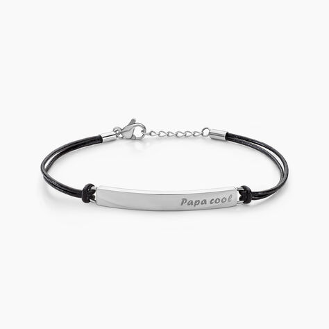 Bracelet Vicenzo Acier Blanc - Bracelets cuir Homme | Marc Orian