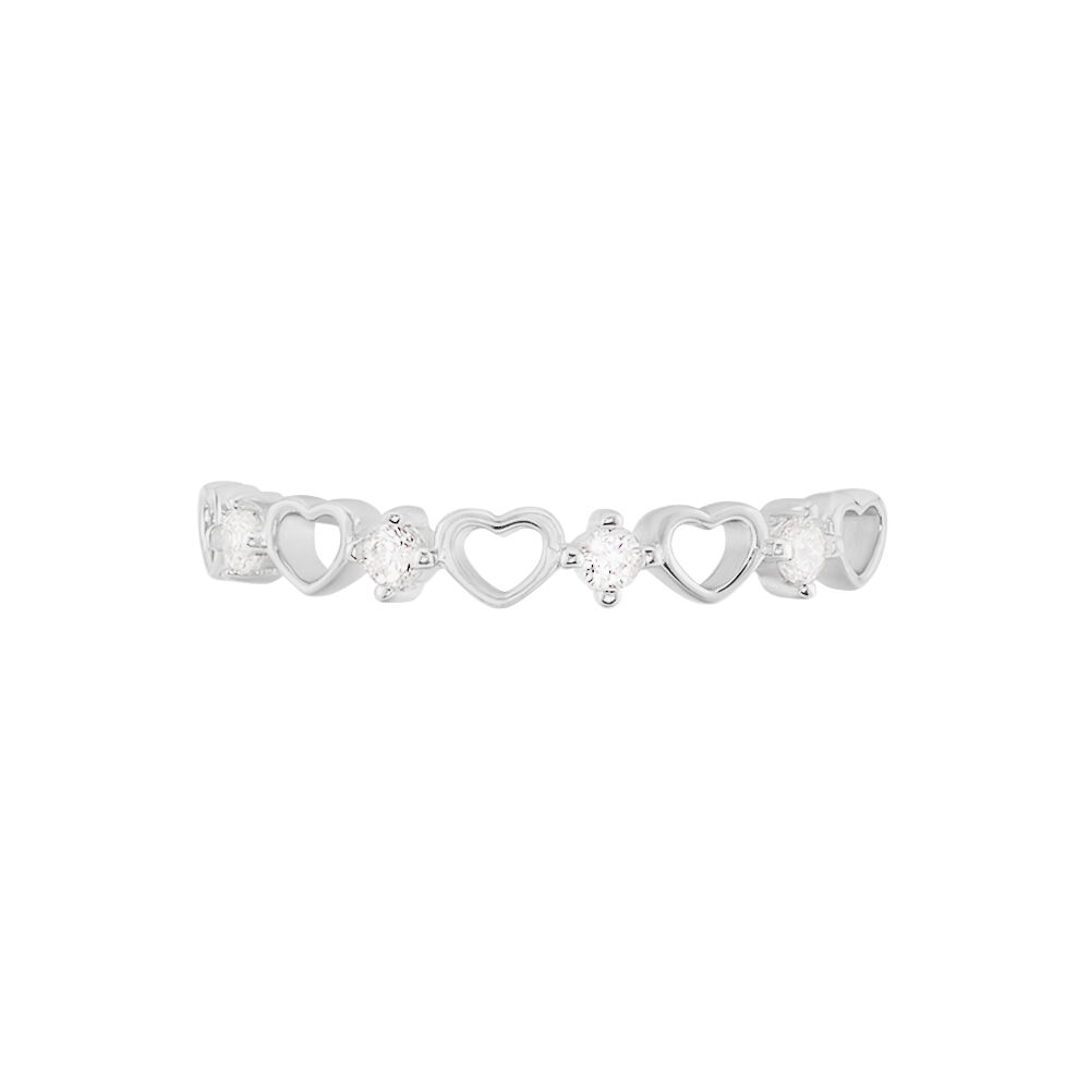Bague Elonie Argent Blanc Oxyde De Zirconium - Bagues de promesse Femme | Marc Orian