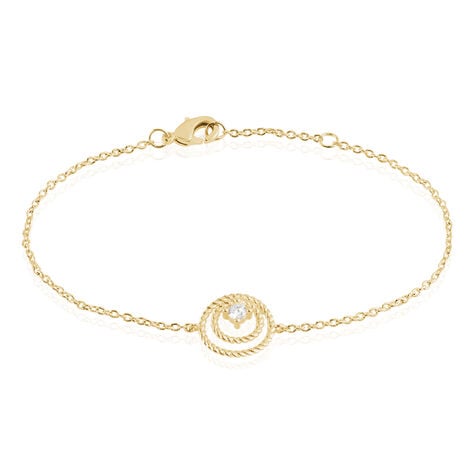 Bracelet Plaqu&eacute; Or Jaune Danys Oxyde De Zirconium - Bracelets fantaisie Femme | Marc Orian