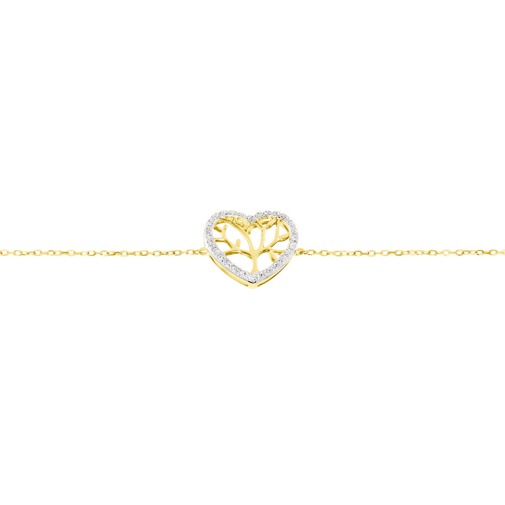 Bracelet Or Jaune Douglasa Diamants - Bracelets chaînes Femme | Marc Orian