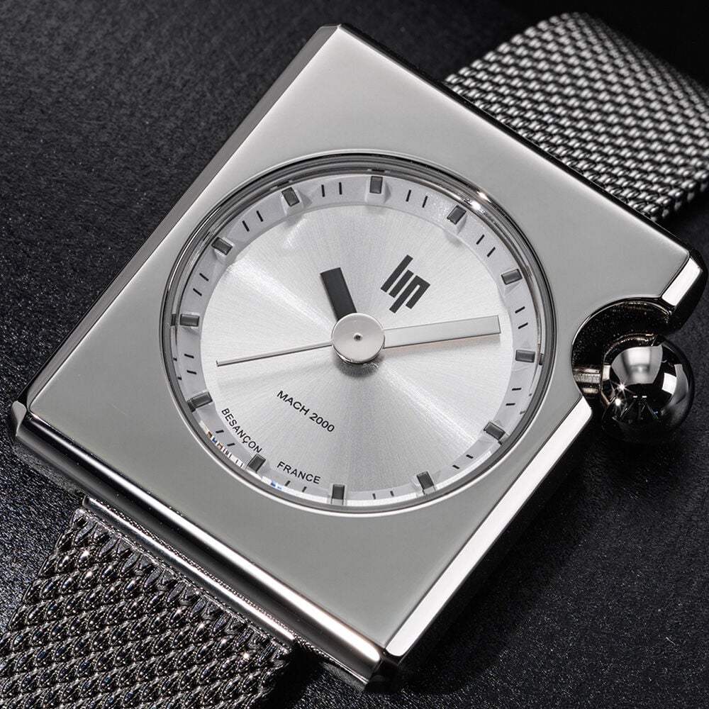 Montre Lip Mach 2000 Mini Square Argenté - Montres étanches Femme | Marc Orian
