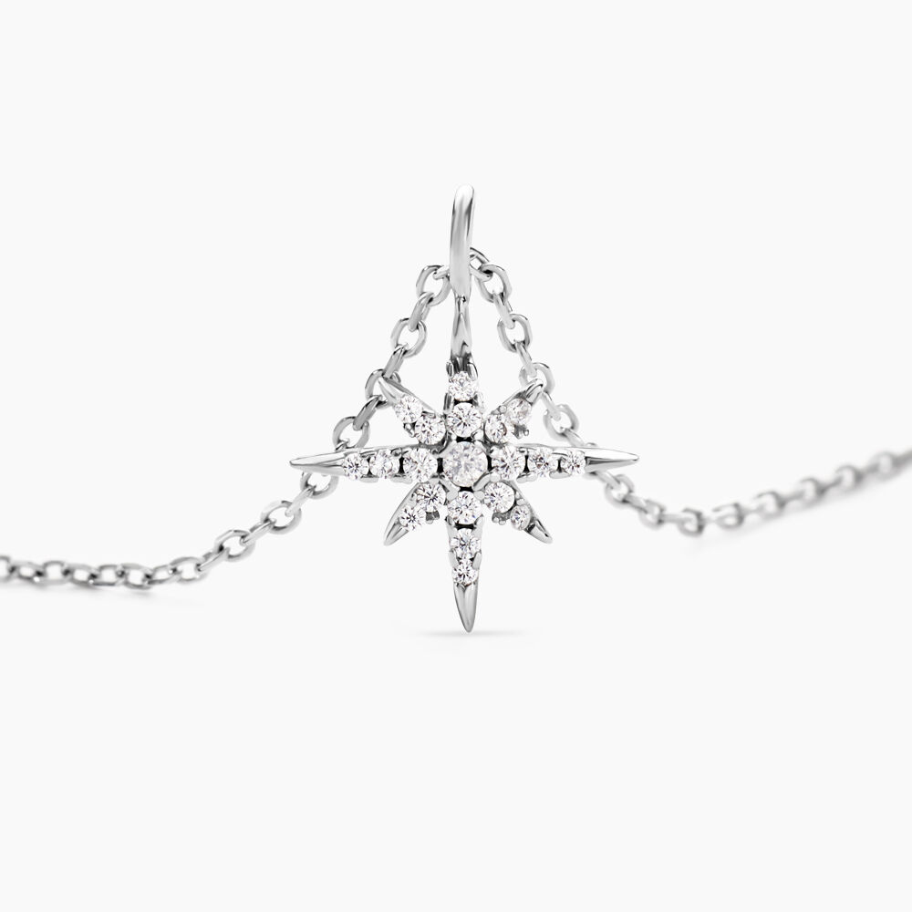 Collier Lysianne Argent Blanc Oxyde De Zirconium - Colliers avec pierres Femme | Marc Orian