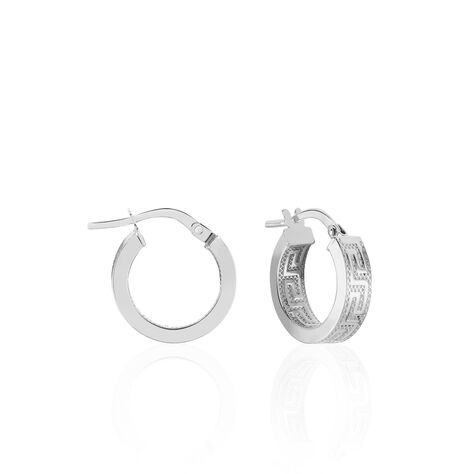 Créoles Ugenie Or Blanc - Boucles d'oreilles Créoles Femme | Marc Orian