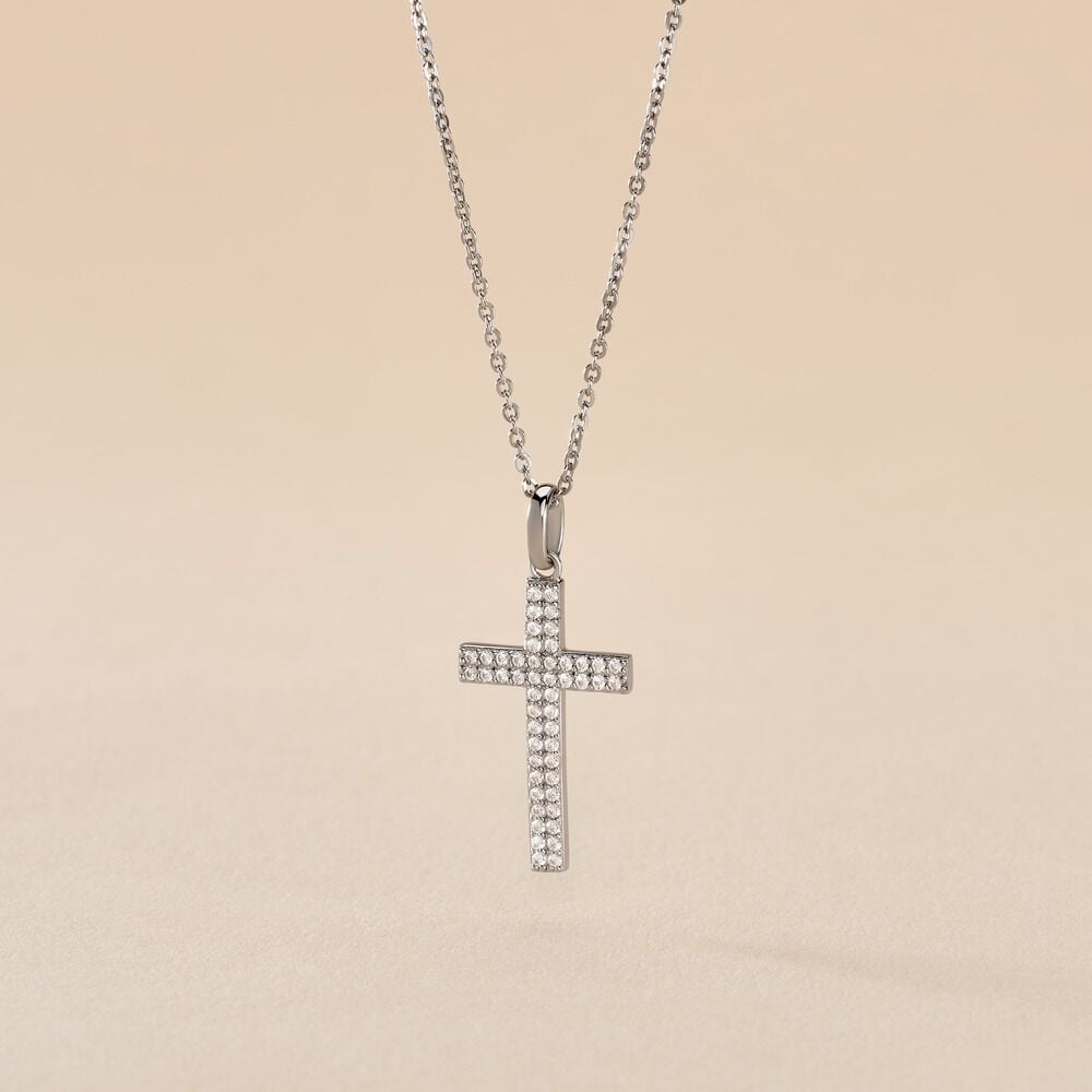 Collier Carola Argent Blanc Oxyde De Zirconium - Colliers avec pierres Femme | Marc Orian