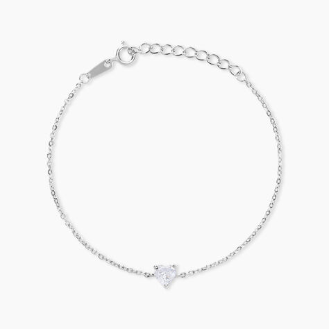 Bracelet Kelvyn Argent Blanc Oxyde De Zirconium - Bracelets fantaisie Femme | Marc Orian