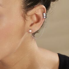 Bijoux D'oreilles Trina Argent Blanc - Boucles d'oreilles Ear cuffs Femme | Marc Orian