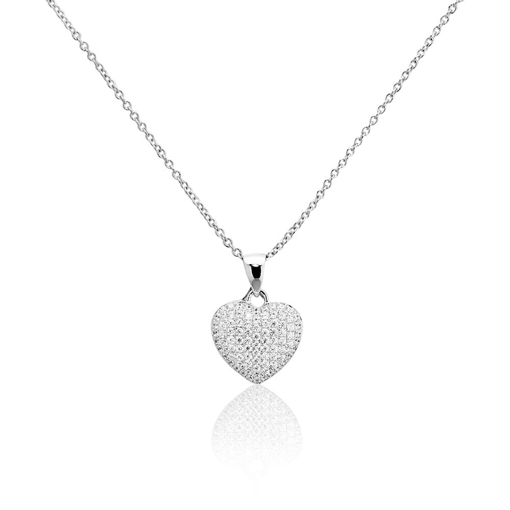 Collier Adoucha Argent Blanc Oxyde De Zirconium - Colliers avec pierres Femme | Marc Orian