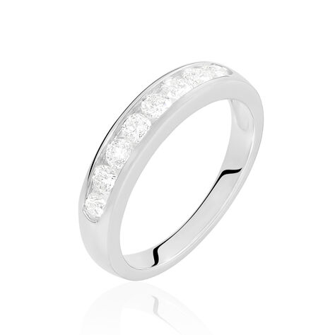 Alliance Giulia Or Blanc Diamant - Alliances avec pierres Femme | Marc Orian