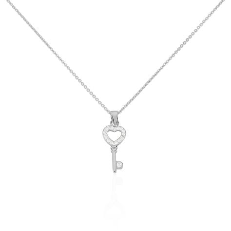 Collier Amy Argent Blanc Oxyde De Zirconium - Colliers avec pierres Femme | Marc Orian
