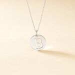 Pendentif Elio B Argent Blanc - Bijoux fantaisie Famille | Marc Orian