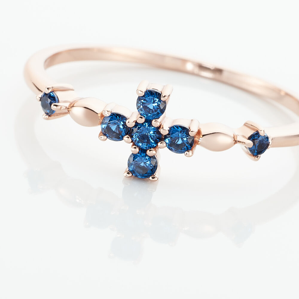 Bague Chessy Argent Rose Oxyde De Zirconium - Bagues avec pierre Femme | Marc Orian