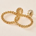 Boucles D'oreilles Pendantes Faro Acier Jaune - Pendantes Femme | Marc Orian