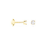 Boucles D'oreilles Puces Pepita Or Jaune Oxyde De Zirconium - Puces Famille | Marc Orian