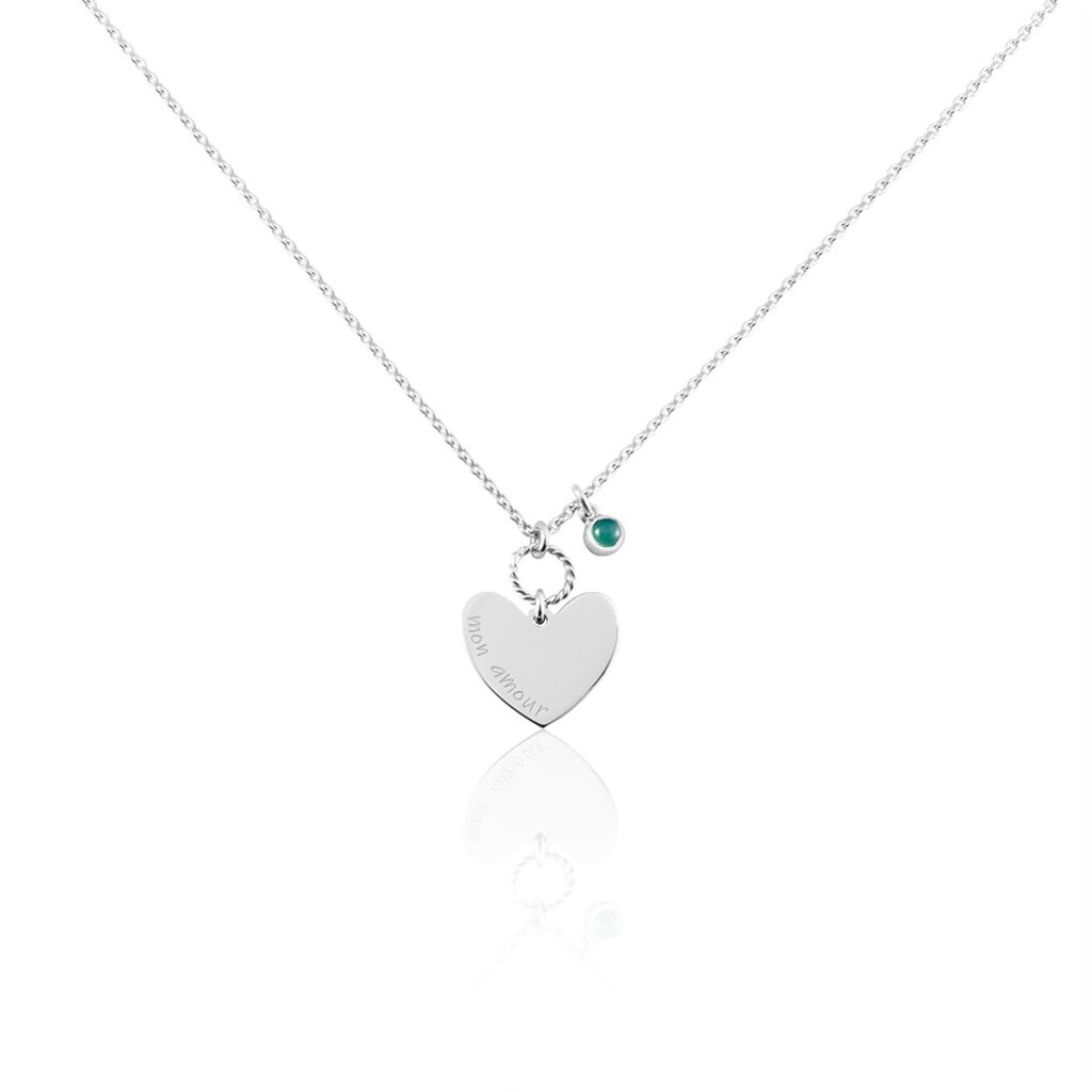 Collier Argent Pero Onyx - Colliers avec pierres Femme | Marc Orian