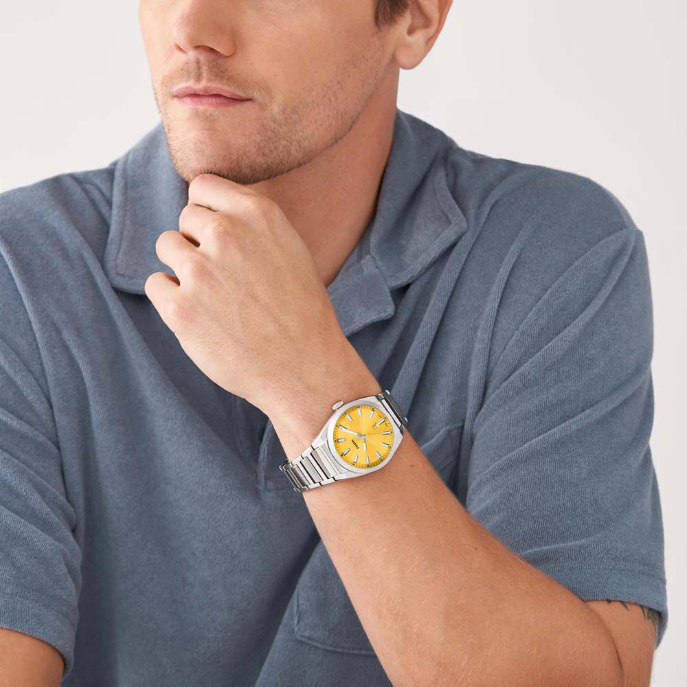 Montre Fossil Everett Jaune - Montres étanches Homme | Marc Orian