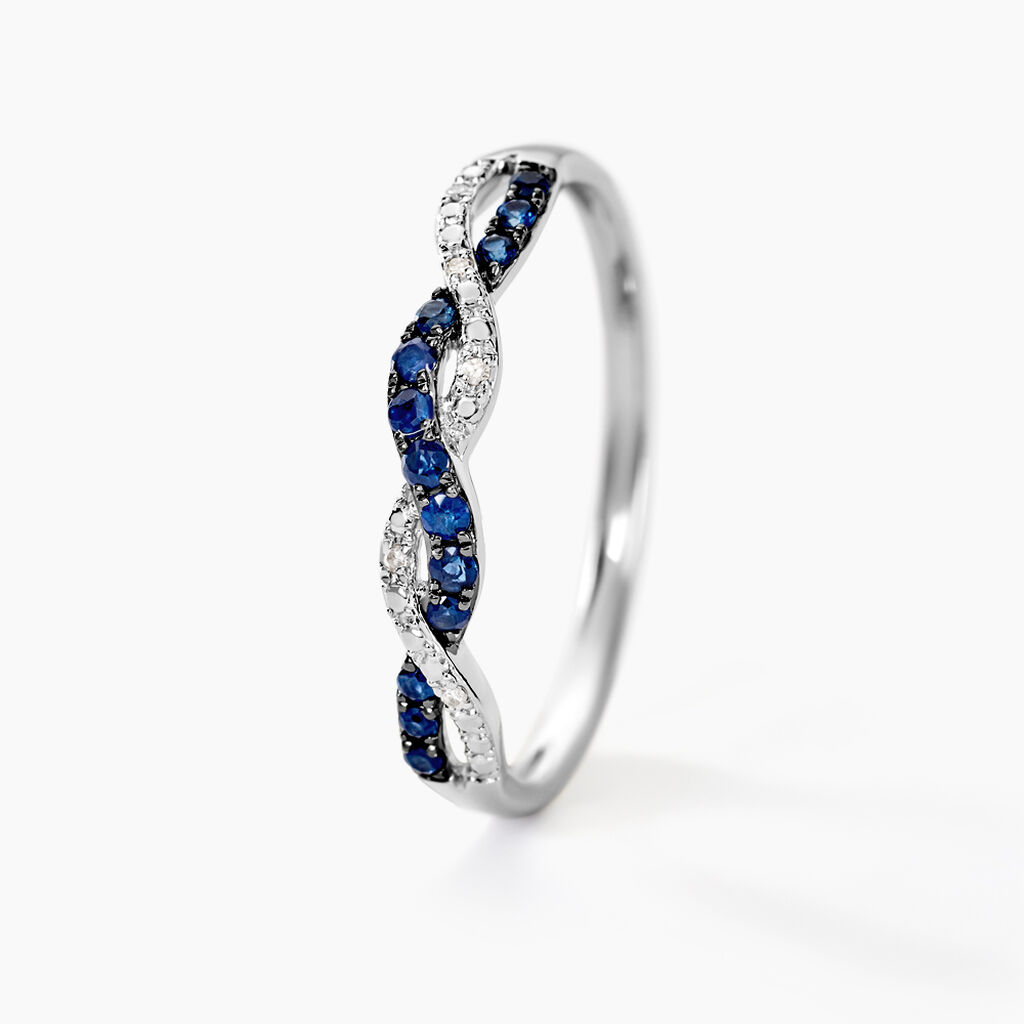 Bague Sofia Or Blanc Saphir Et Diamant - Bagues Femme | Marc Orian