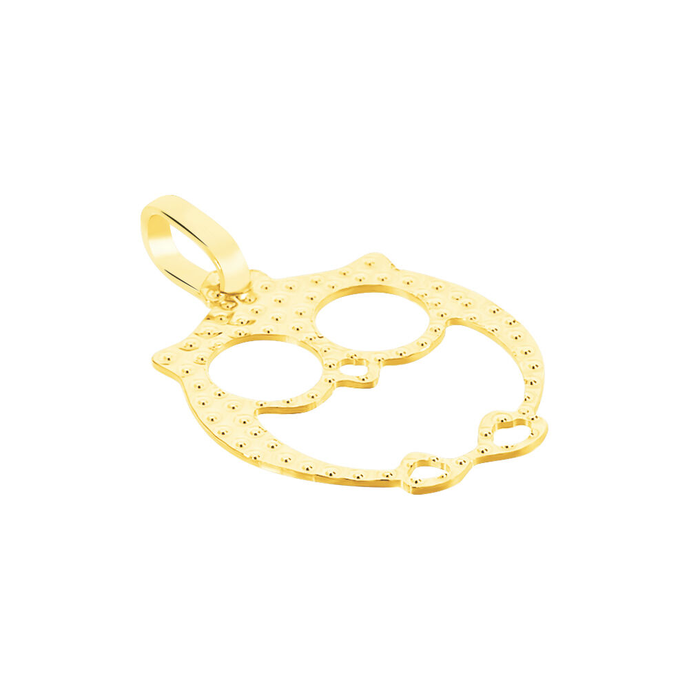 Pendentif Ilies Hibou Or Jaune - Pendentifs Femme | Marc Orian