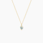 Collier Heart Or Jaune Topaze Oxyde De Zirconium - Colliers avec pierres Femme | Marc Orian