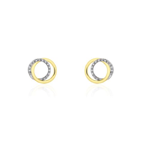 Boucles D'oreilles Or Jaune Tresha Diamants - Boucles d'oreilles pierres précieuses Femme | Marc Orian