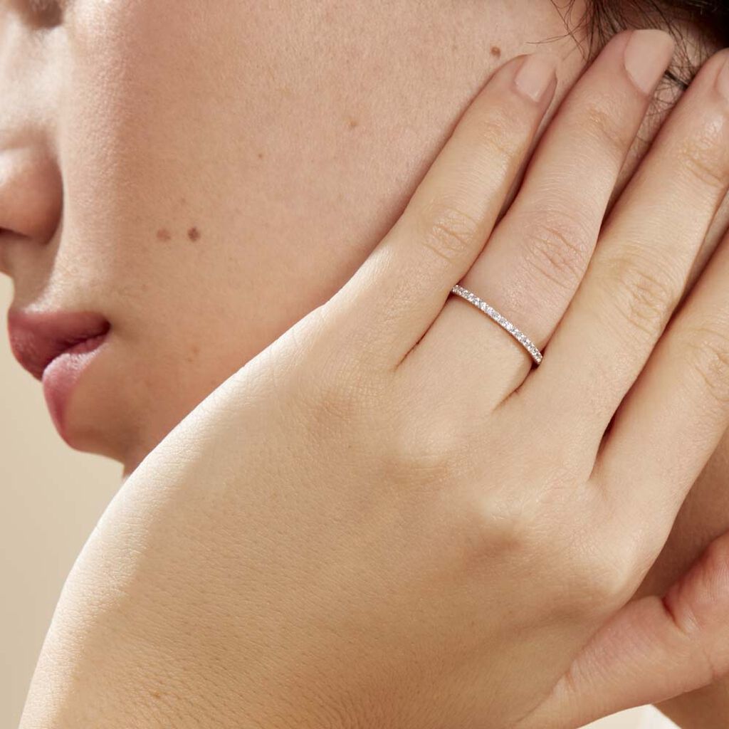 Alliance Julietta Or Blanc Oxyde De Zirconium - Alliances Femme | Marc Orian