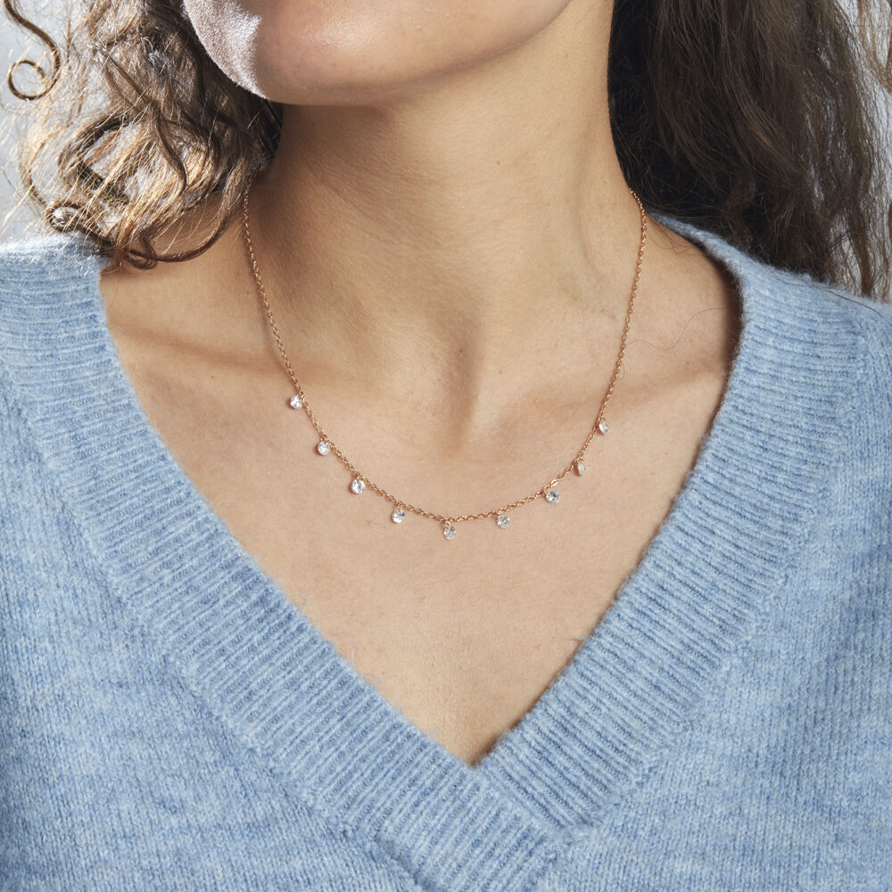 Collier Plaqué Or Oxydes De Zirconium - Colliers avec pierres Femme | Marc Orian