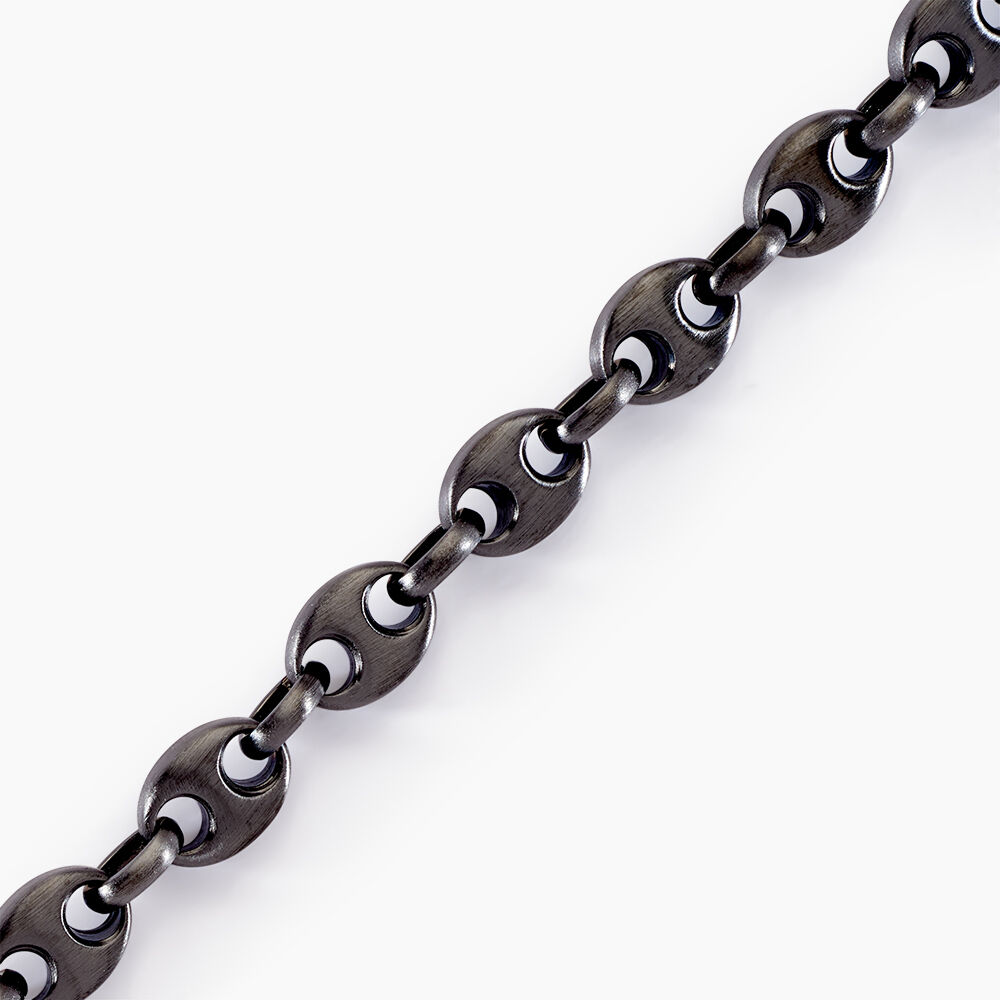 Bracelet Cadia Antique Acier Noir - Bracelets cha&icirc;nes Homme | Marc Orian