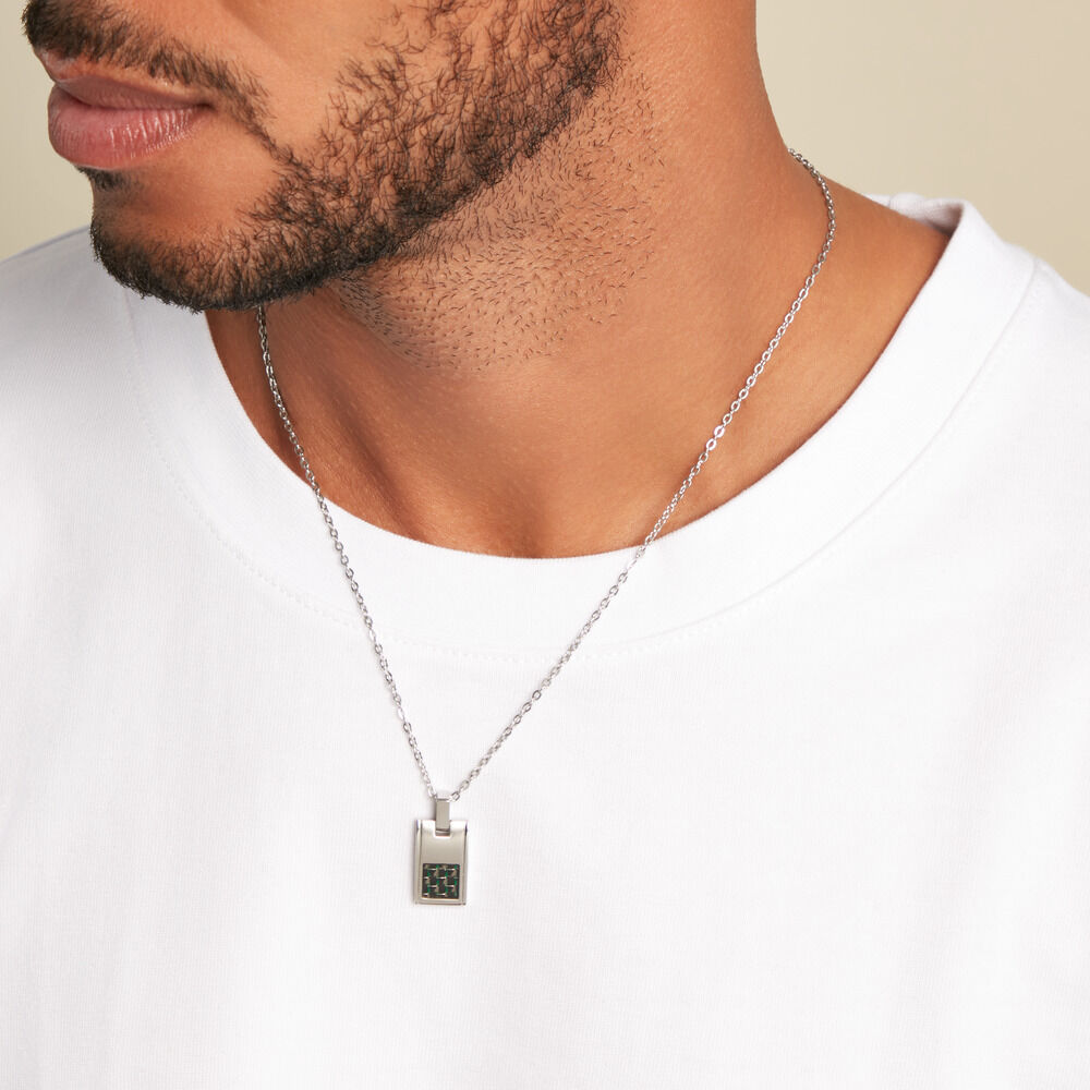 Collier Phebus Him Acier Argenté - Colliers fantaisie Homme | Marc Orian