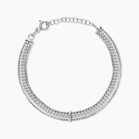 Bracelet Freja Argent Blanc - Bracelets fantaisie Femme | Marc Orian