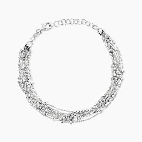 Bracelet Philou Argent Blanc - Bracelets fantaisie Femme | Marc Orian