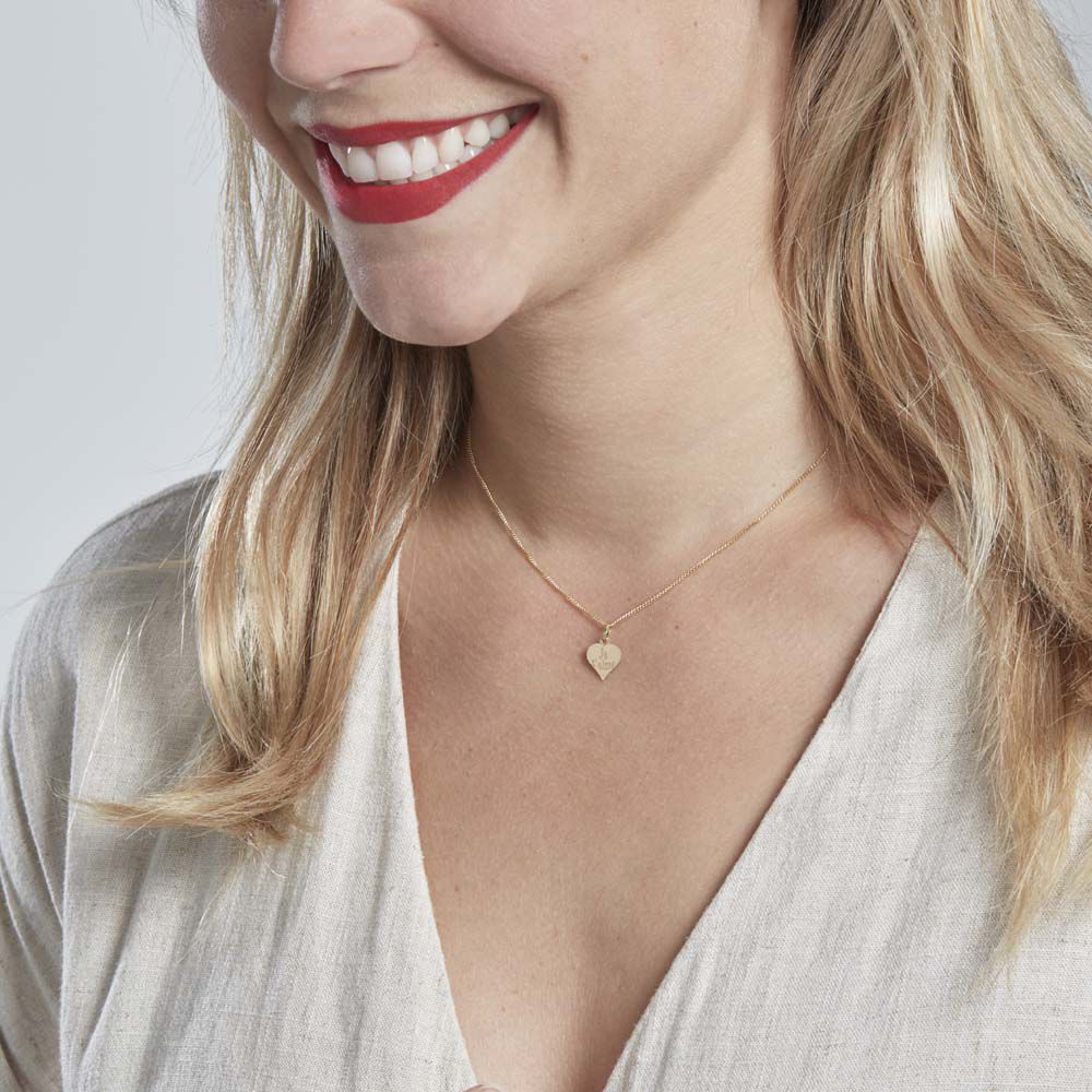 Pendentif Eudocie Coeur Message Or Jaune - Pendentifs Femme | Marc Orian