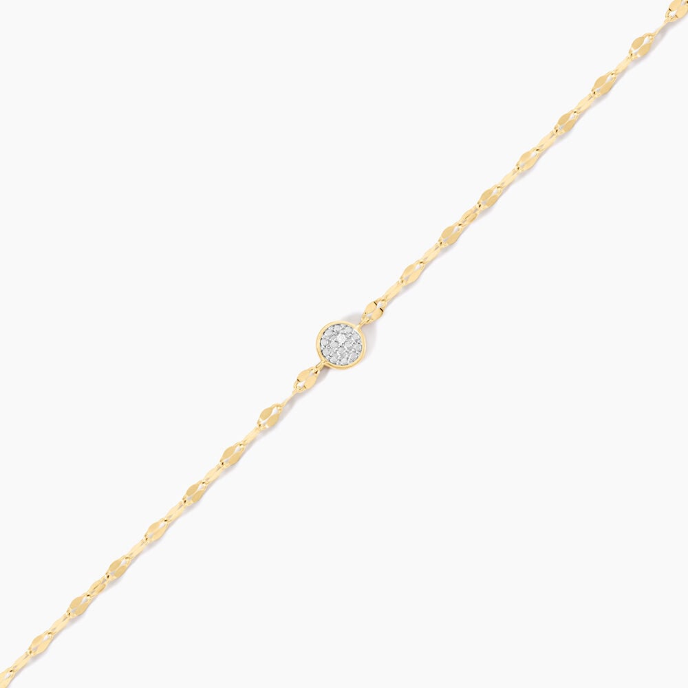 Bracelet Merideth Or Jaune Diamant - Bracelets chaînes Femme | Marc Orian