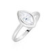 Bague Aron Argent Blanc Oxyde De Zirconium - Solitaires Femme | Marc Orian