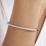 Bracelet Jonc Or Blanc Stasya Diamants - Bracelets joncs Femme | Marc Orian