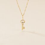 Pendentif Fatilia Clef Coeur Or Jaune - Pendentifs Famille | Marc Orian