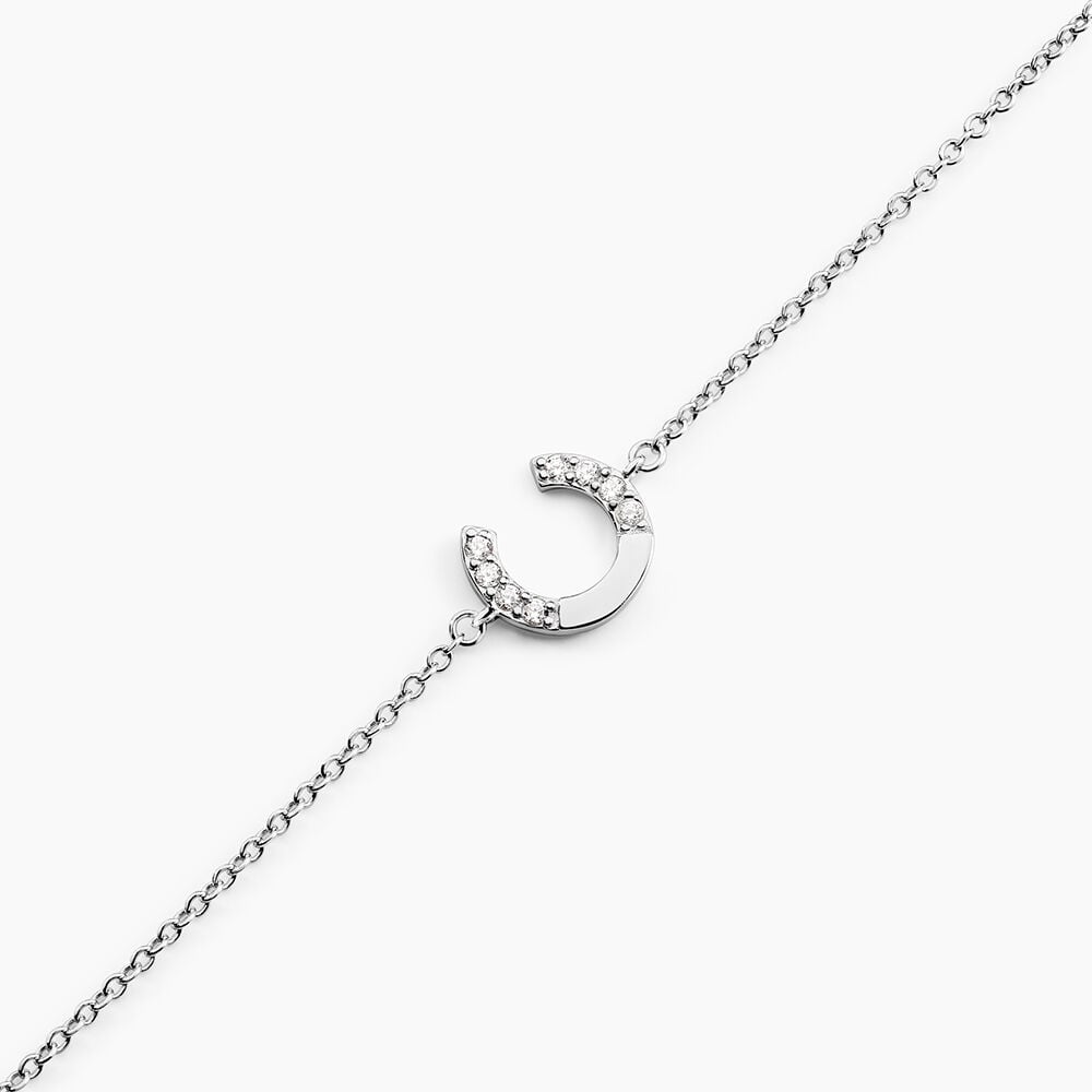 Bracelet Cyrine Argent Blanc Oxyde De Zirconium - Bracelets fantaisie Femme | Marc Orian