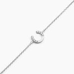 Bracelet Cyrine Argent Blanc Oxyde De Zirconium - Bracelets fantaisie Femme | Marc Orian