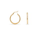 Cr&eacute;oles Adalie Lisse Plaqu&eacute; Or Jaune - Cr&eacute;oles Femme | Marc Orian