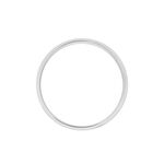 Alliance Nelida Ruban Plat Argent Blanc - Alliances personnalis&eacute;es Famille | Marc Orian