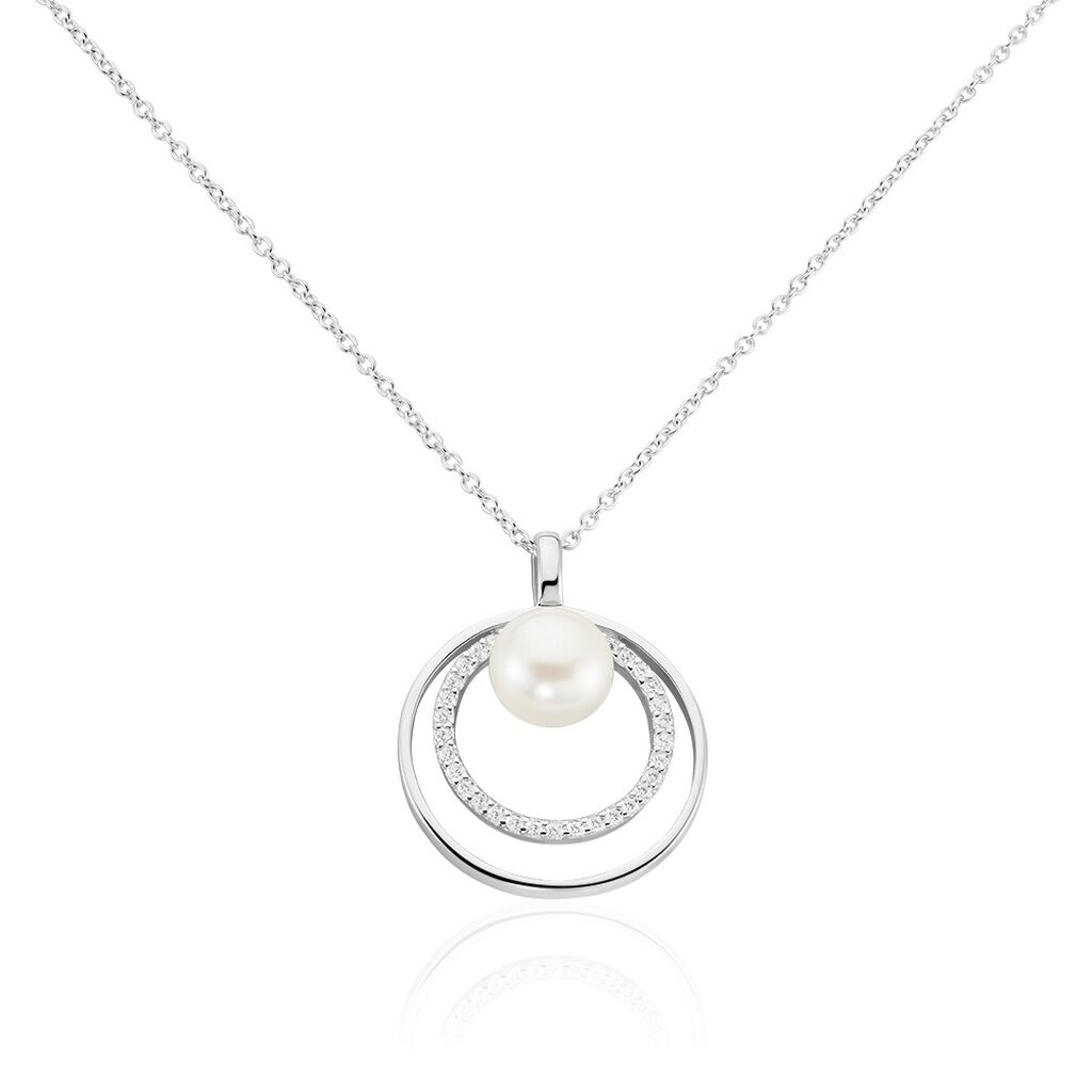 Collier Oksana Argent Blanc Perle De Culture - Colliers avec pierres Femme | Marc Orian