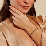 Bracelet Acier Dor&eacute; Jaspe Africain - Bracelets cha&icirc;nes Femme | Marc Orian